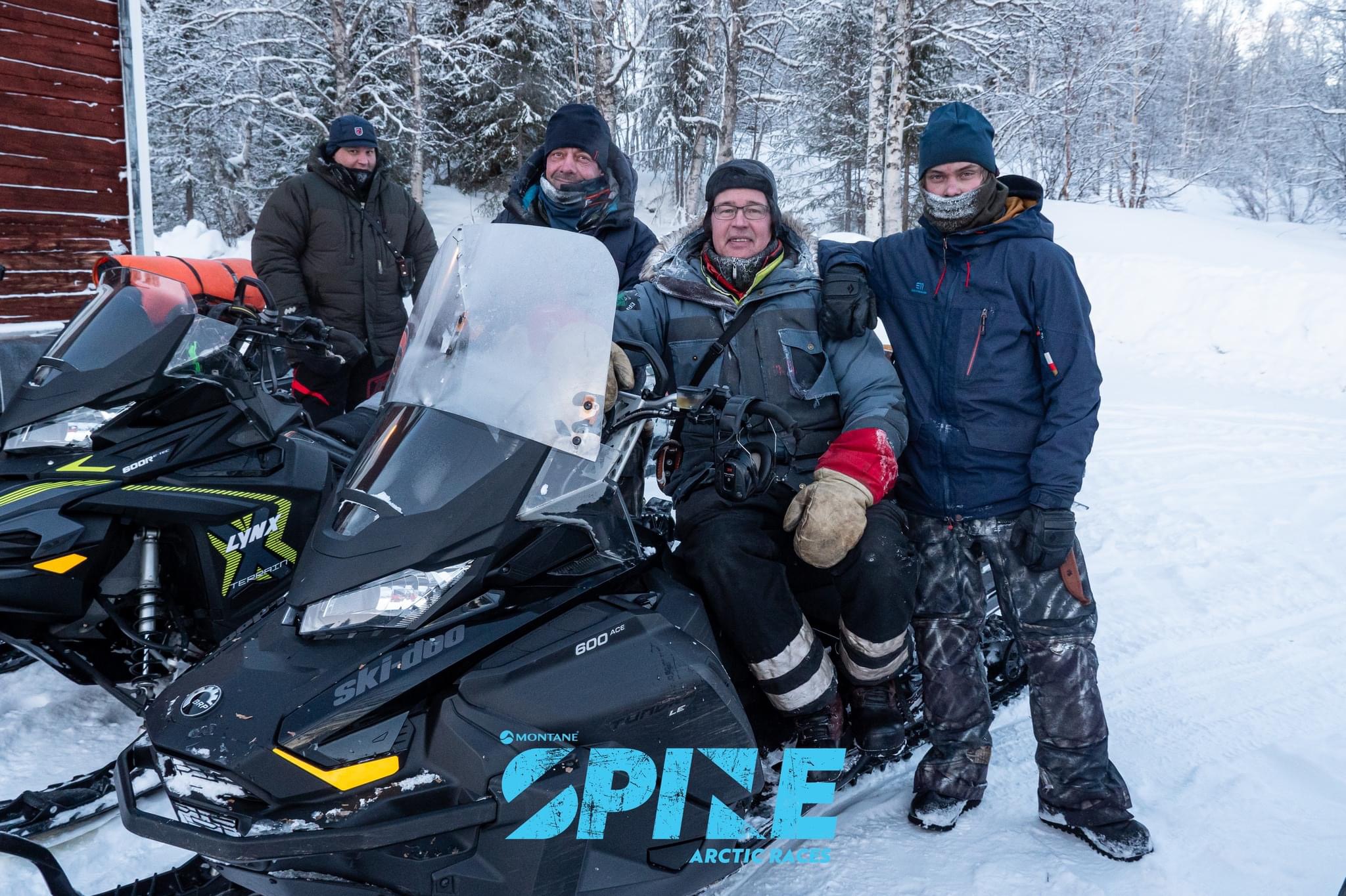 The amazing Sami snowmobile team