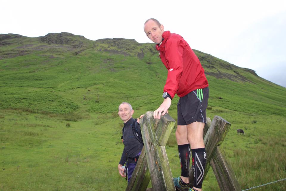 Beginning the climb up Steel Fell